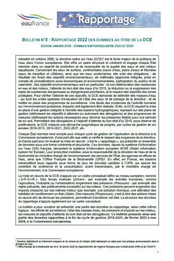 Rapportage 2022 des donn&eacute;es au titre de la directive-cadre sur l&rsquo;eau | Biodiversit&eacute; | Scoop.it