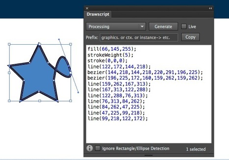 Drawscript - convert Illustrator shapes into code by  Tom Krcha | Digital #MediaArt(s) Numérique(s) | Scoop.it