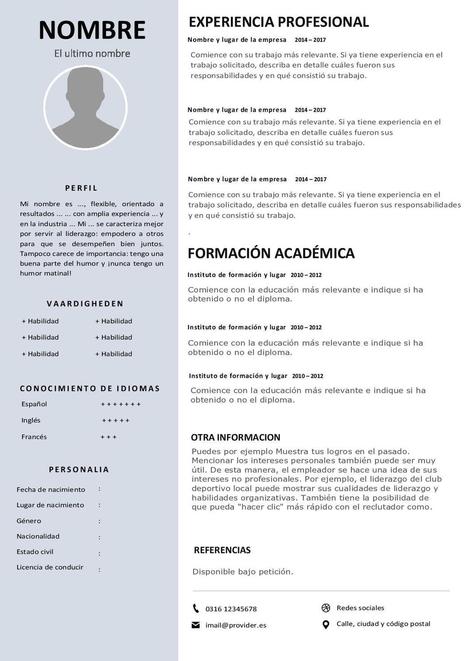 Opvallend Cv Template Gratis En Premium Downl