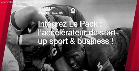 #Startup #Mentorat :Intégrez Le Pack ,l'accélérateur de start-up sport & business ! | France Startup | Scoop.it