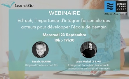 [replay] Webinaire #12 : EdTech, l'importance d'intégrer tous les acteurs pour construire l'école de demain | Formation : Innovations et EdTech | Scoop.it
