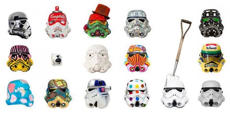 Renowned artists reinterpret stormtrooper helmets for art wars | All Geeks | Scoop.it
