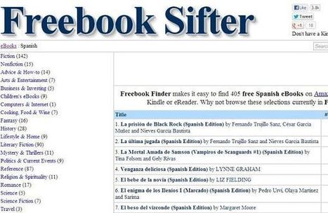 Freebook Sifter, directorio con más de 35.000 libros gratuitos para Kindle | TIC & Educación | Scoop.it