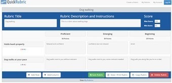 Quick Rubric: A Quick Way to Create Rubrics Online  | Recursos i eines TIC per a l'educació | Scoop.it
