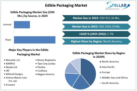Global Edible Packaging Market to Reach USD 1.43 Bn by 2032, Biodegradable, Plant-Based, Sustainable Solutions - Waste Management & Recycling News Today - EIN Presswire | Industry 411 - Waste Management | Scoop.it
