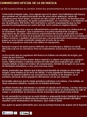 "Se fueron a jugar a los bolos, no a una discoteca" | SD HUESCA | Scoop.it