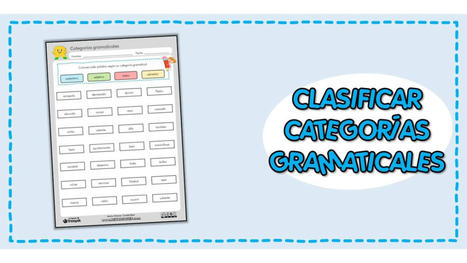 Colorear palabras según su categoría gramatical | Español para los más pequeños | Scoop.it