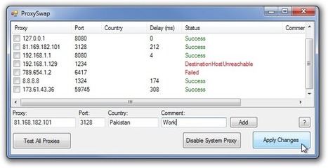 Changer rapidement de serveurs proxy avec ProxySwap | Time to Learn | Scoop.it