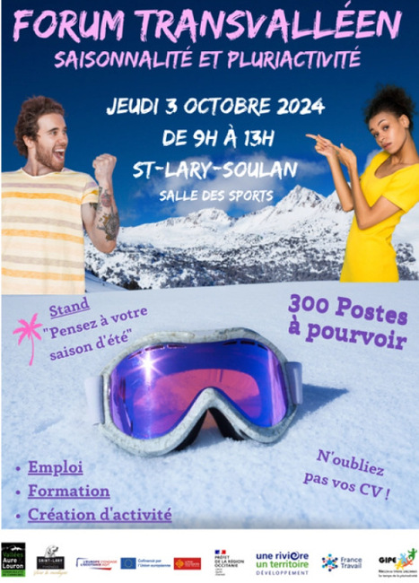 Forum pour l'emploi le 3 octobre à Saint-Lary Soulan | Vallées d'Aure & Louron - Pyrénées | Scoop.it