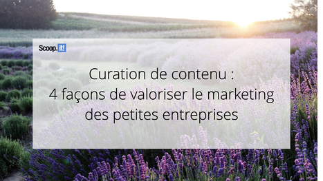 Curation de contenu : 4 fa&ccedil;ons de valoriser le marketing des petites entreprises - Blog Scoop.it France | Mon site web : Scoop.it | Scoop.it
