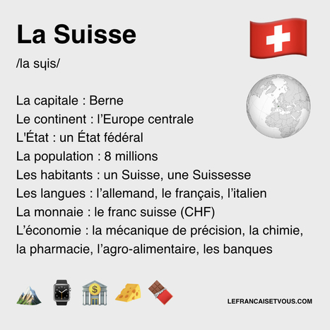 On parle français en Suisse. | TICE et langues | Scoop.it