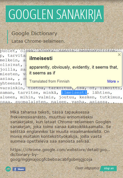 Googlen sanakirja | Google Dictionary | 1Uutiset - Lukemisen tähden | Scoop.it