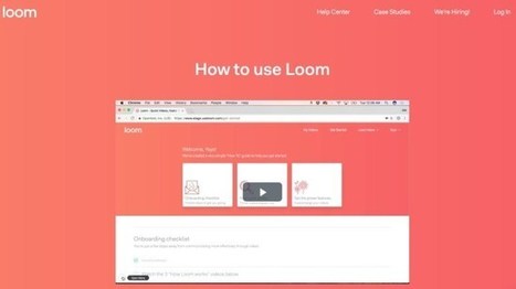 Loom. Un bon outil pour créer des tutoriels en vidéo – Les Outils Tice | KILUVU | Scoop.it