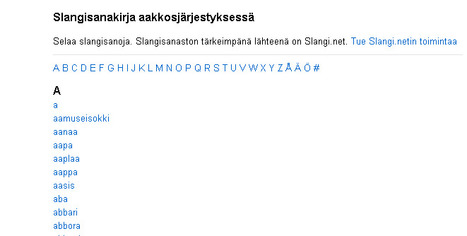 Slangisanakirja | 1Uutiset - Lukemisen tähden | Scoop.it