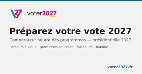 Comment voter en 2027 : mode d'emploi &mdash; | Droit &eacute;lectoral | Scoop.it