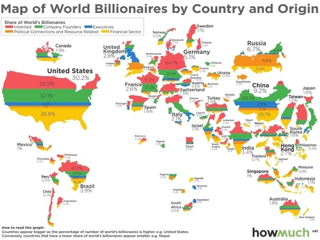 MAPPED: The world's billionaires and how they made their money | Family Office & Billionaire Report - Empowering Family Dynasties | Scoop.it