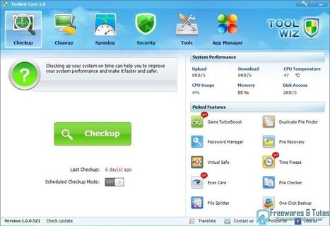 Toolwiz Care : une suite logicielle gratuite pour optimiser et accélérer votre ordinateur | Geeks | Scoop.it