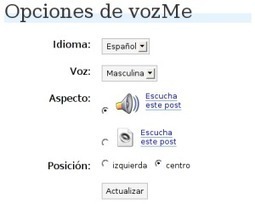 vozMe - Añade voz a tu web - Text to speech | TIC & Educación | Scoop.it