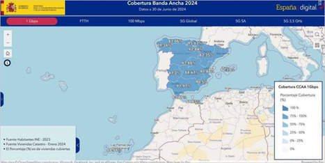 La cobertura 5G móvil alcanza al 96% de la población española en 2024 y se triplica en zonas rurales • | Recull de premsa (Localret) | Scoop.it