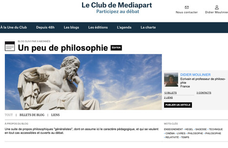 Un peu de philosophie  | Didier Moulinier | Scoop.it