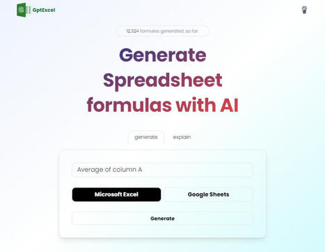 Generate Spreadsheet formulas with AI | Trucs et astuces du net | Scoop.it