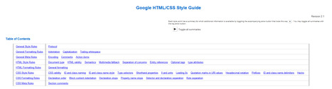 Google HTML/CSS Style Guide | Time to Learn | Scoop.it