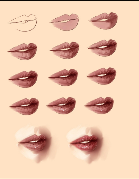 realistic lips tutorial | Drawing References and Resources | Scoop.it