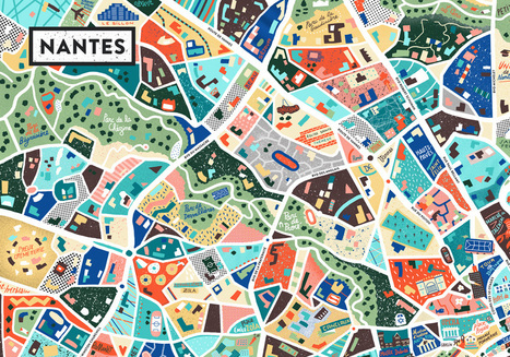 Map of Nantes : Une Cartographie tr&egrave;s cr&eacute;ative | URBANmedias | Scoop.it