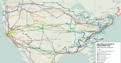 The Obsessively Detailed Map of American Literature's Most Epic Road Trips | Fantastic Maps | Scoop.it
