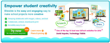 Digital slidebooks for student creativity, self-expression, and imagination | Biteslide | Schools + Libraries + Museums + STEAM + Digital Media Literacy + Cyber Arts + Connected to Fiber Networks | Scoop.it