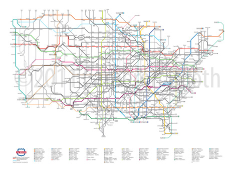 USA : des routes sur plan de m&eacute;tro | Journalisme graphique | Scoop.it