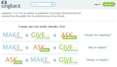 Unglue.it: crowdfunding voor ebooks met een Creative Commons licentie | Vakblog | Anders en beter | Scoop.it