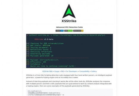 XSStrike : une suite de détection de failles XSS | Bonnes Pratiques Web & Cloud | Scoop.it