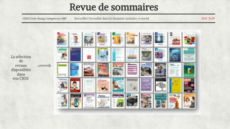 Revue de sommaires Mai 2025 | Actualité sanitaire et sociale - CRDI Croix-Rouge Compétence                               Hauts-de-France | Scoop.it