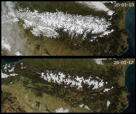 Quand les satellites mettent en image l'enneigement exceptionnel des Pyrénées - France 3 Midi-Pyrénées | Vallées d'Aure & Louron - Pyrénées | Scoop.it