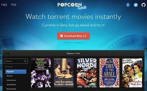 Popcorn Time, mieux que Netflix pour voir des films en streaming via BitTorrent ! | Libertés Numériques | Scoop.it