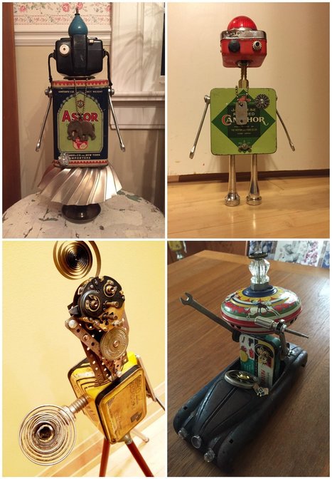 Robo-tins | 1001 Recycling Ideas ! | Scoop.it