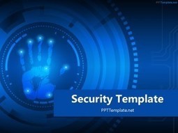 Free Security Palm Print PPT Template | PowerPoint presentations and PPT templates | Scoop.it
