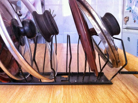 Pot lids organizer | 1001 Recycling Ideas ! | Scoop.it