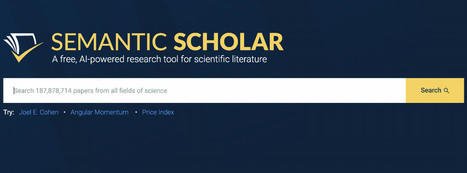 Semantic Scholar- A Research Tool for Academic and Scientific Literature | Information and digital literacy in education via the digital path | Scoop.it