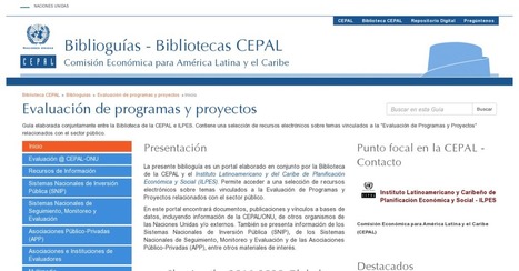 Biblioguías: Evaluación de programas y proyectos: Inicio | Evaluación de Políticas Públicas - Actualidad y noticias | Scoop.it