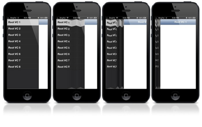 PaperFoldMenuController :A navigation menu on the left of the screen using on PaperFold | iPhone and iPad development | Scoop.it