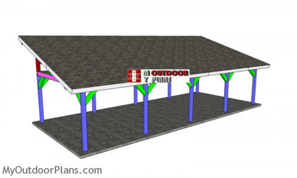 16×40 Lean to Pavilion Plans – Free DIY Tutorial | Garden Plans | Scoop.it