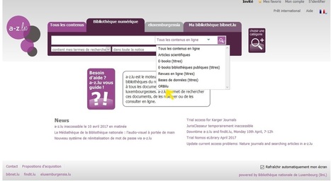 a-z.lu meets ORBilu - Biblioth&egrave;que nationale de Luxembourg (BnL) - 04 | Open-Up Public Science! | Scoop.it