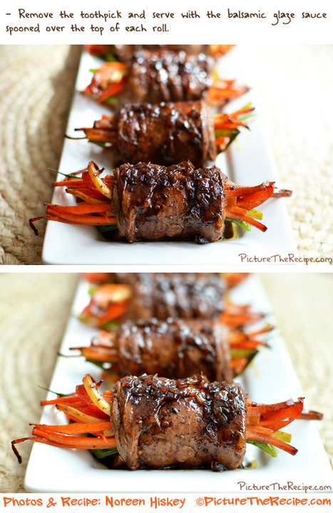 Balsamic Glazed Steak Rolls | Picture the Recipe | Really interesting recipes | Scoop.it