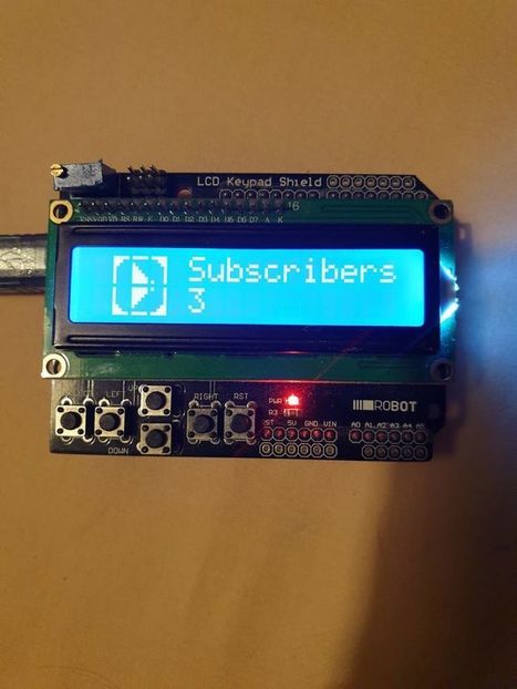 Raspberry Pi Youtube Subscriber Counter