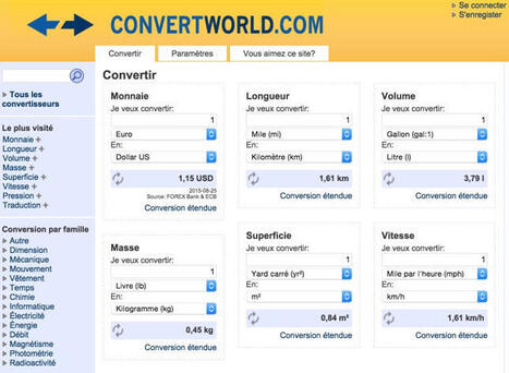 Convertworld: convertisseur universel gratuit pour la classe` | Veille &Eacute;ducative - L'actualit&eacute; de l'&eacute;ducation en continu | Scoop.it