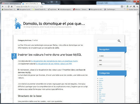 Un site qui sait parler du 1-wire | Hightech, domotique, robotique et objets connect&eacute;s sur le Net | Scoop.it