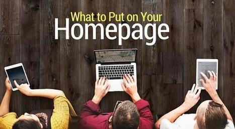 What to Put On Your Homepage: 19 Elements to Consider  | Communicate...and how! | Scoop.it