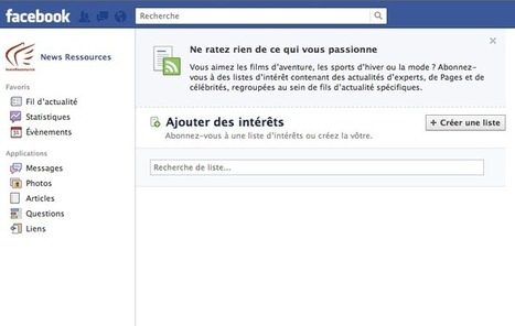 Les listes d&rsquo;int&eacute;r&ecirc;ts facebook, ou comment suivre discr&egrave;tement des comptes | R&eacute;seaux et m&eacute;dias sociaux, veille, technique et outils | Scoop.it